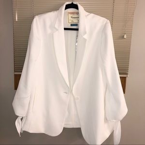 Anthropologie White Blazer